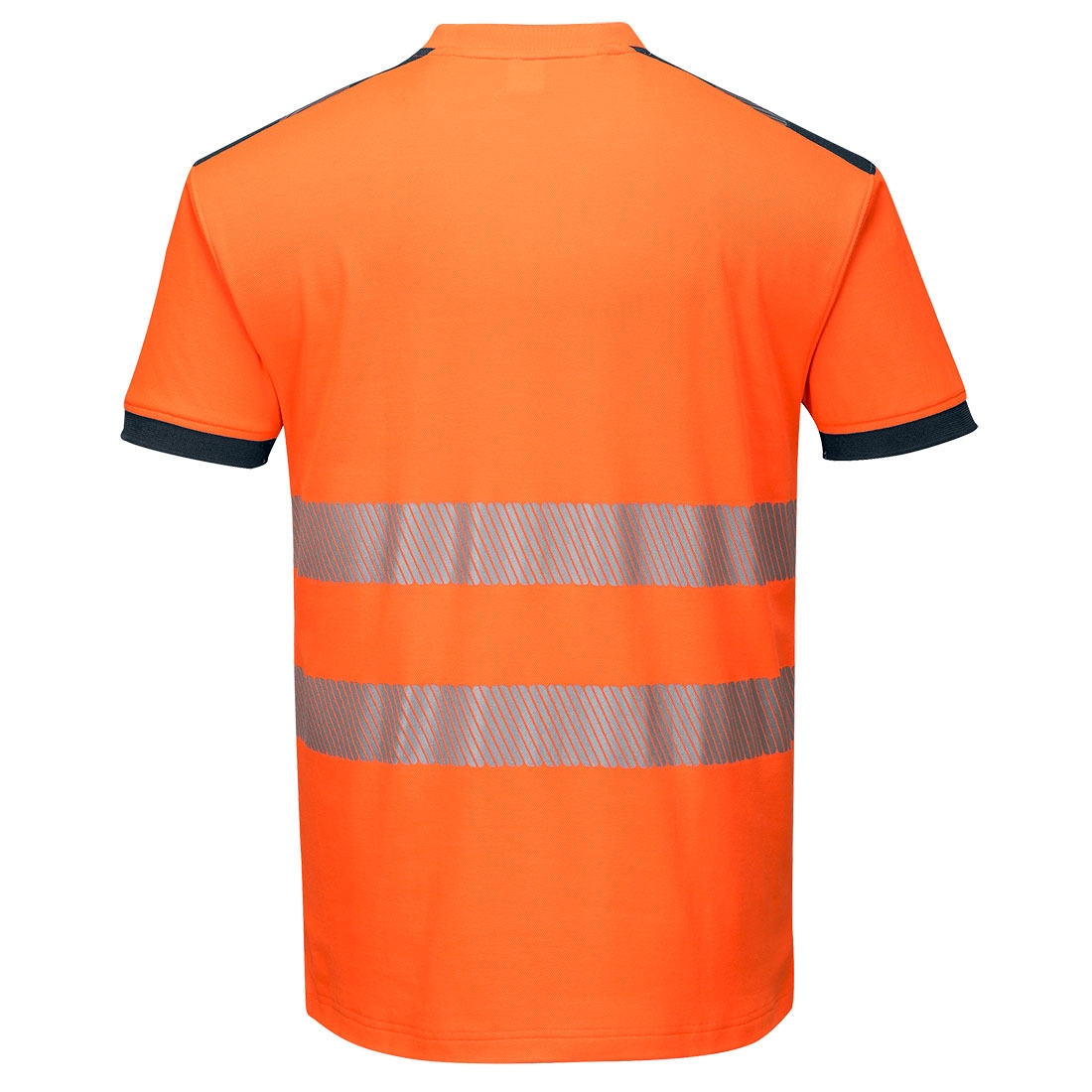 T-Shirt HV coton polyester mixte T181 orange / marine Portwest