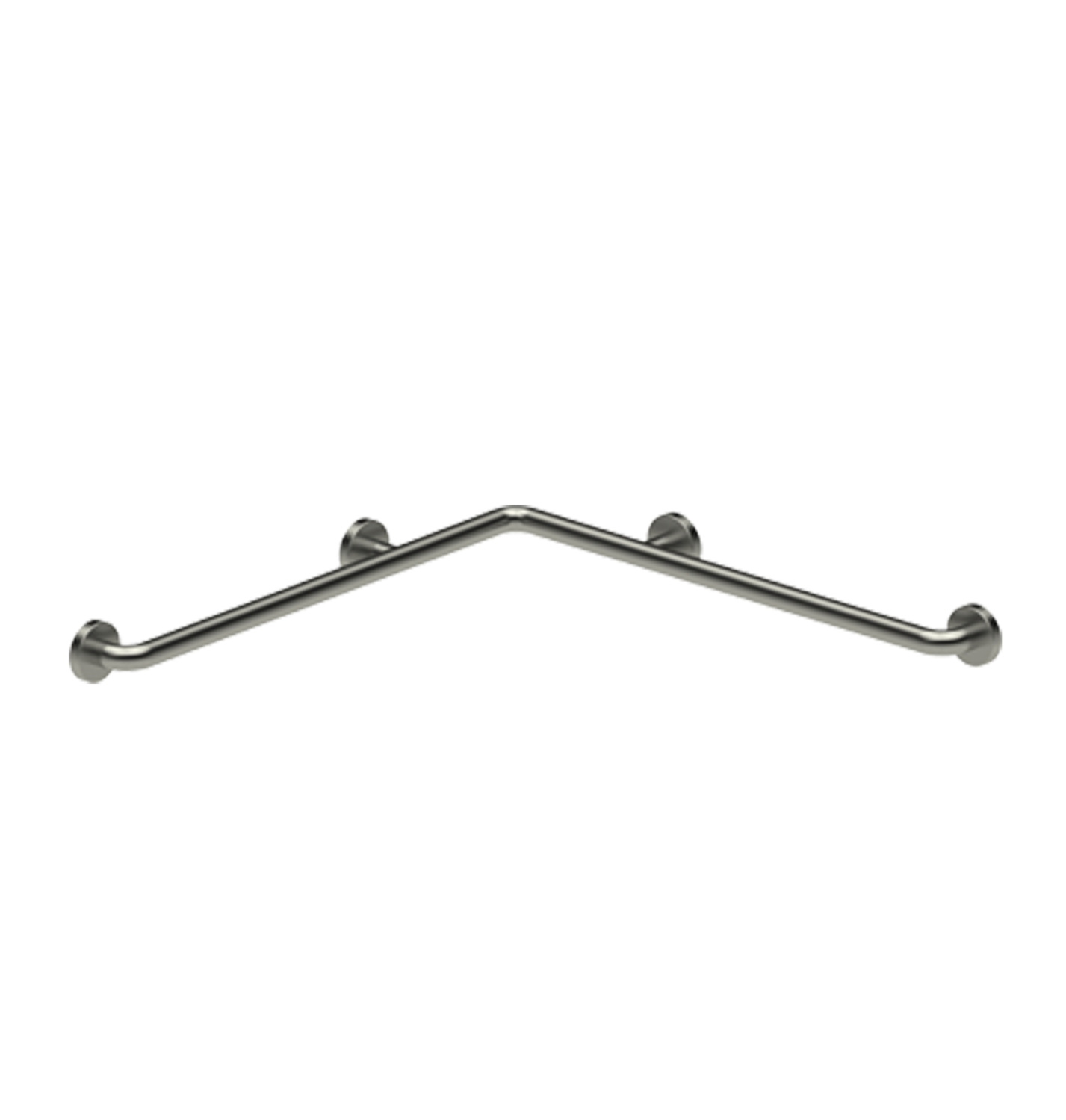 Barre d'appui d'angle 2 murs inox brossé Presto