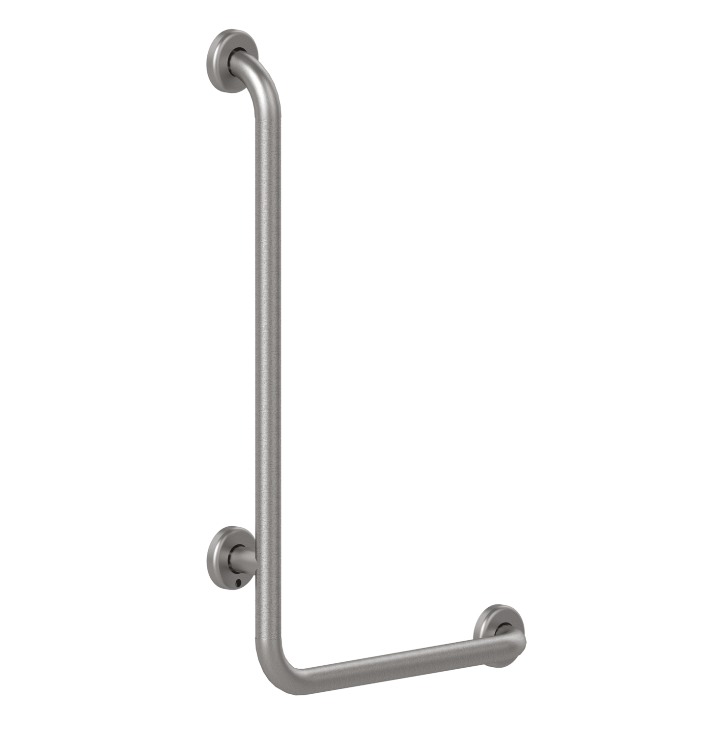 Barre de douche en L inox brossé Presto