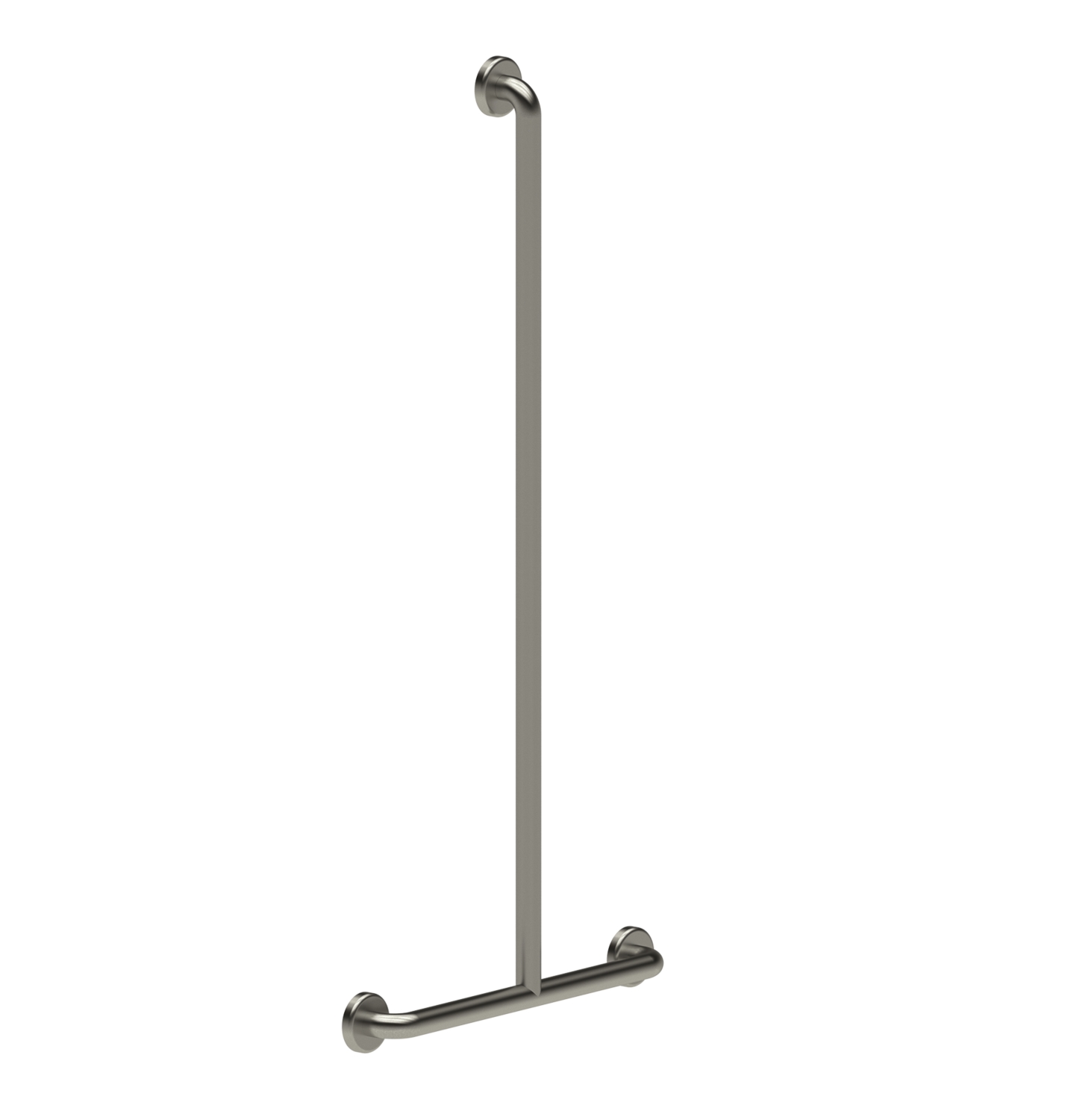 Barre de douche en T inox brossé Presto