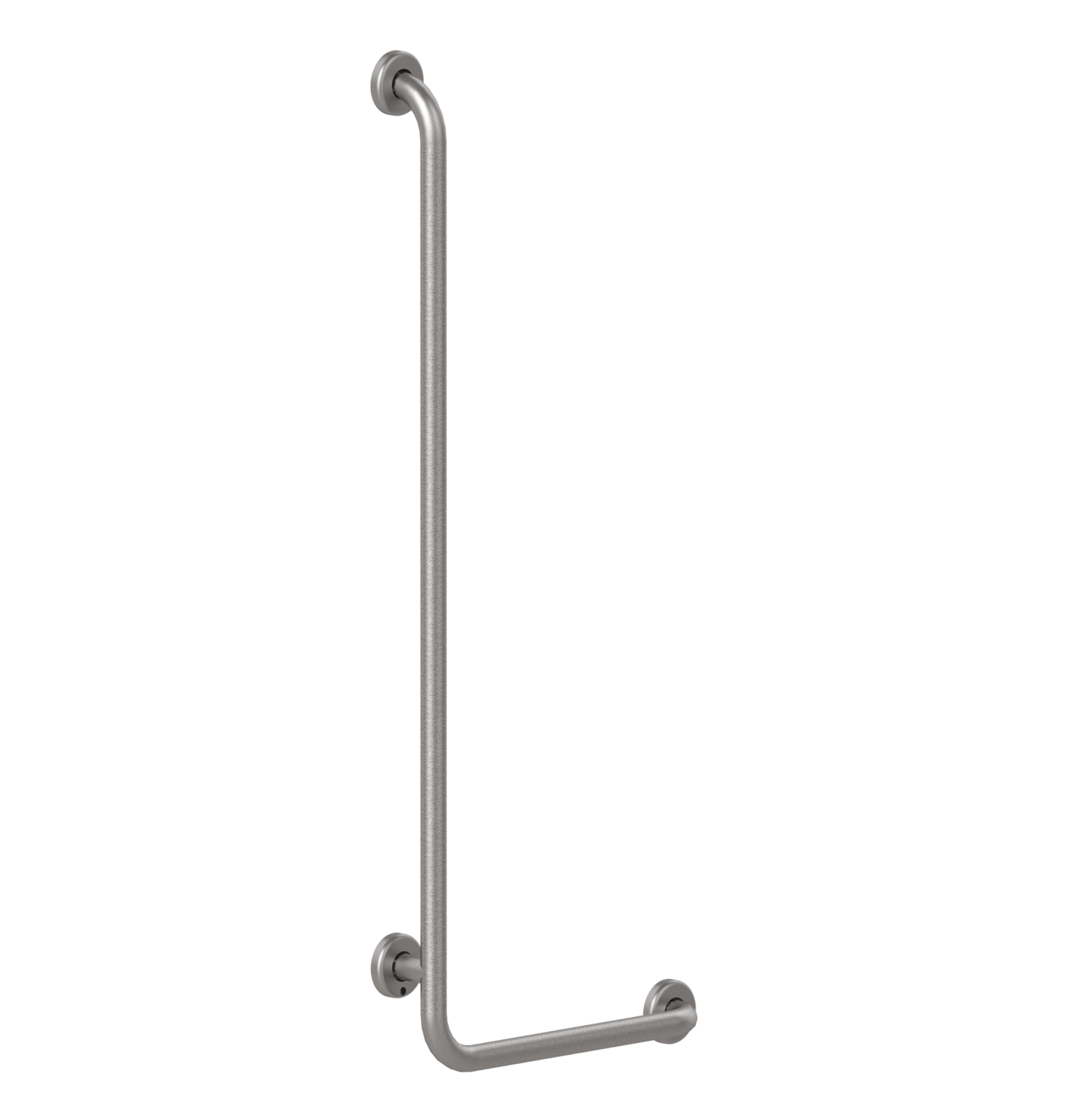 Barre de douche en L inox brossé H. 115 cm Presto