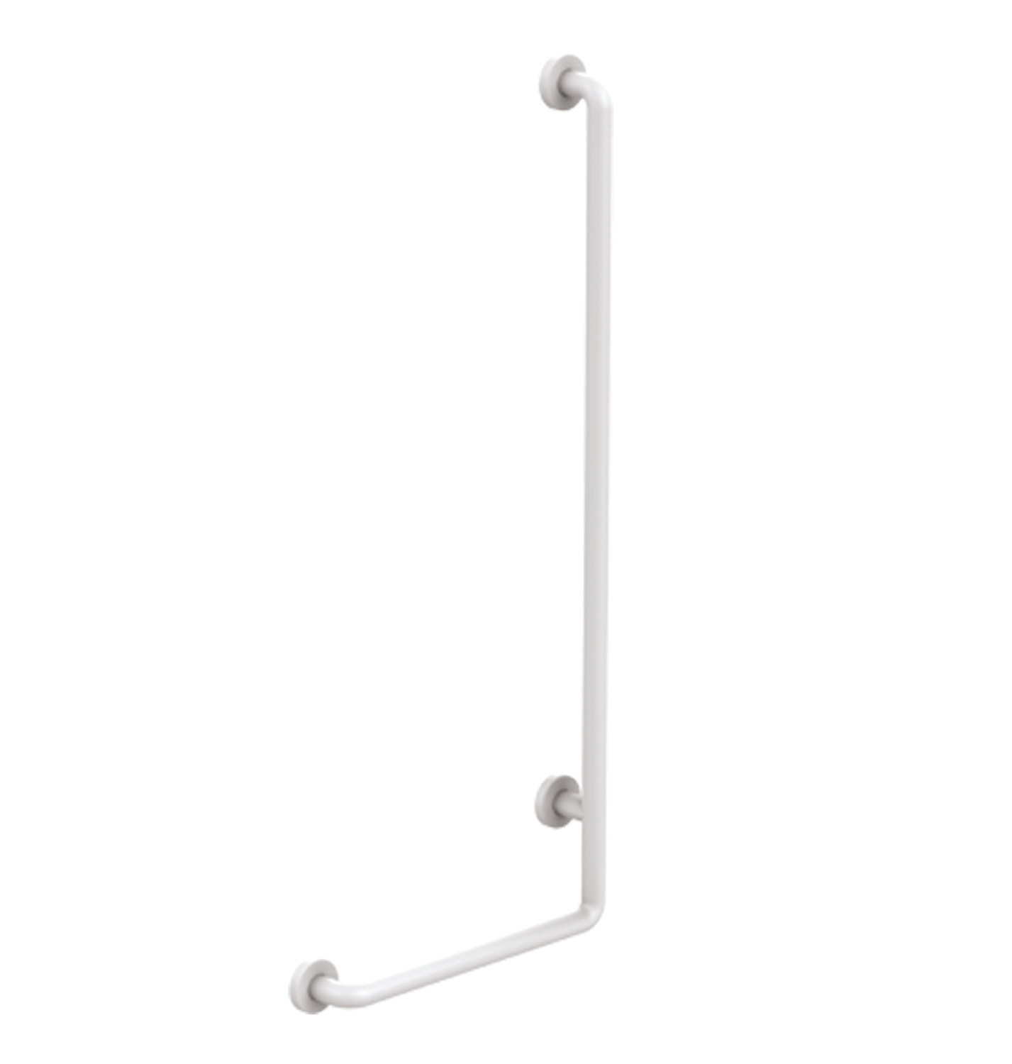 Barre de douche en L aluminium 115 cm Presto