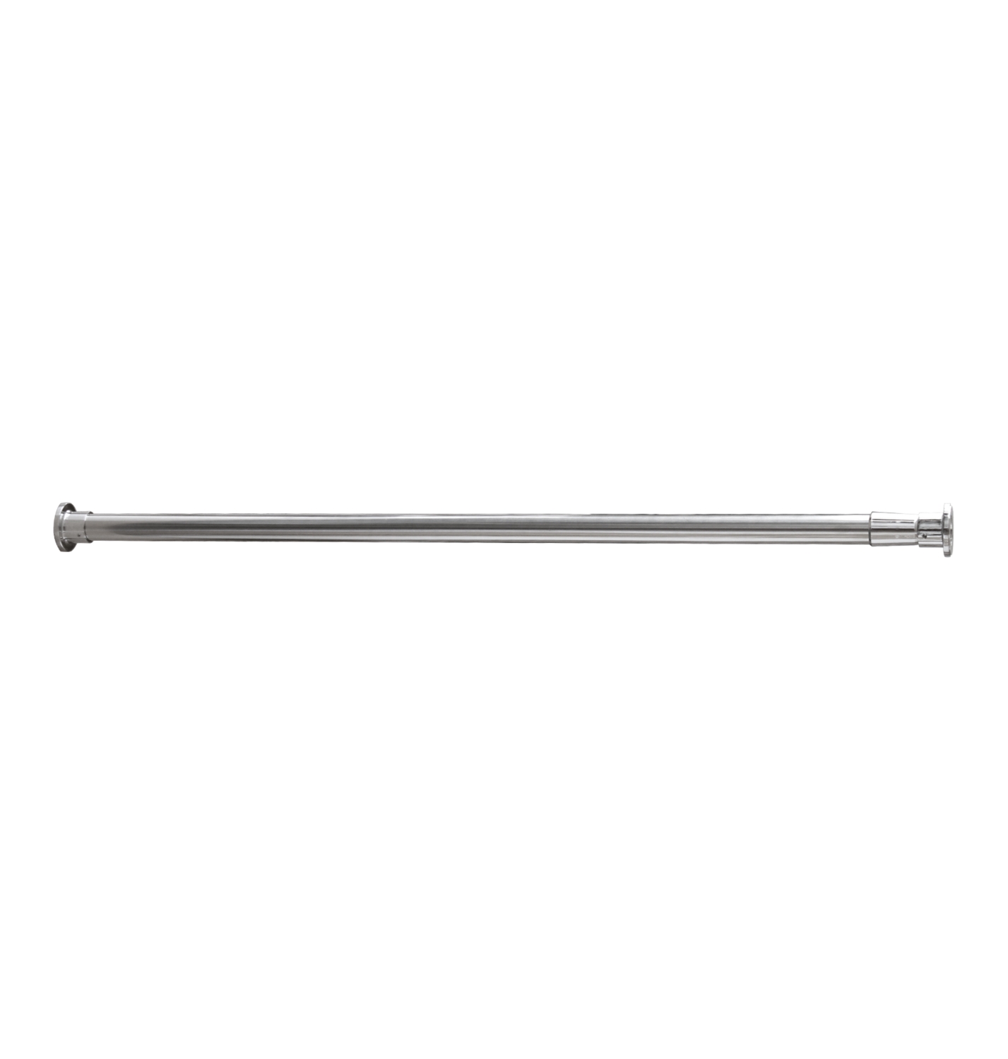 Porte-rideau droit extensible inox Presto