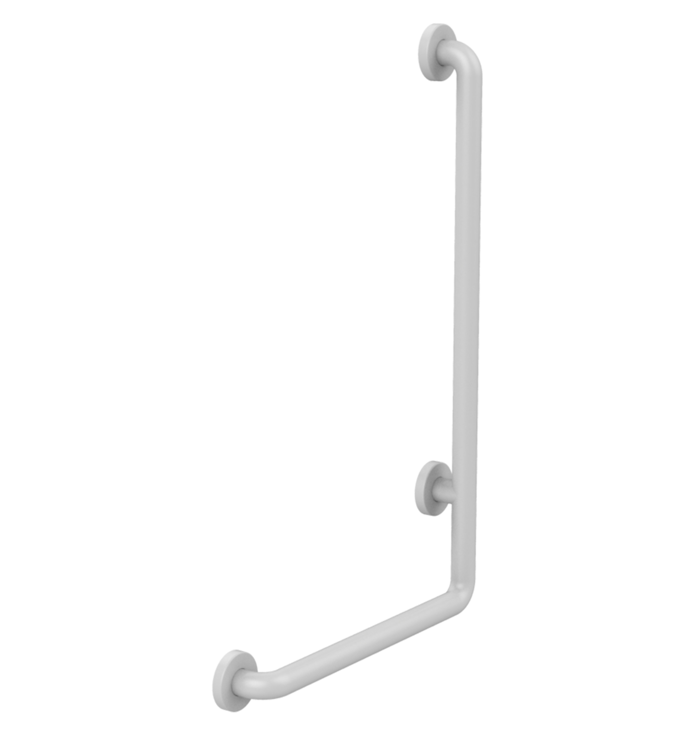 Barre de douche en L aluminium 115 cm Presto