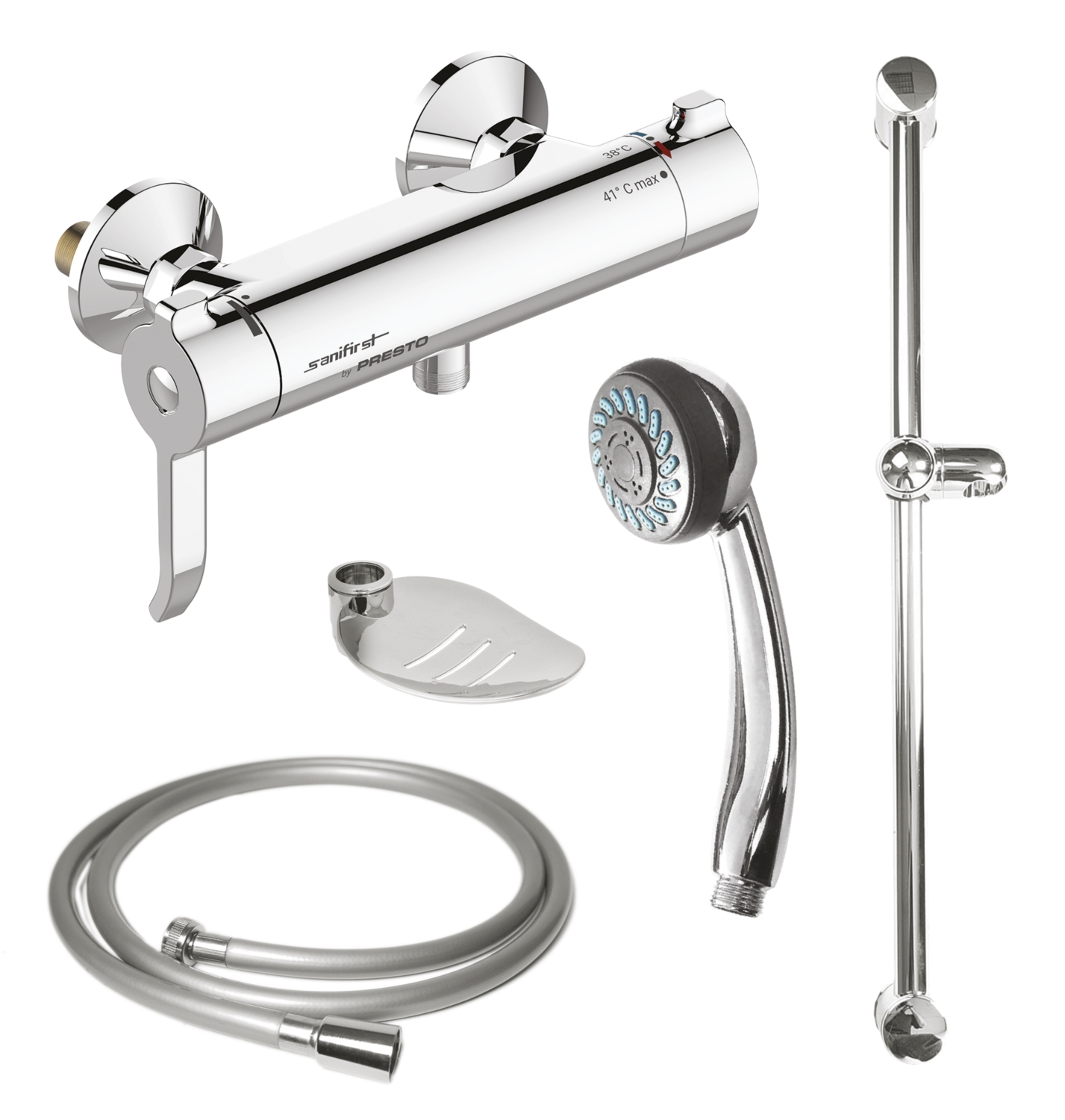 Kit de douche avec mitigeur thermostatique Mastermix