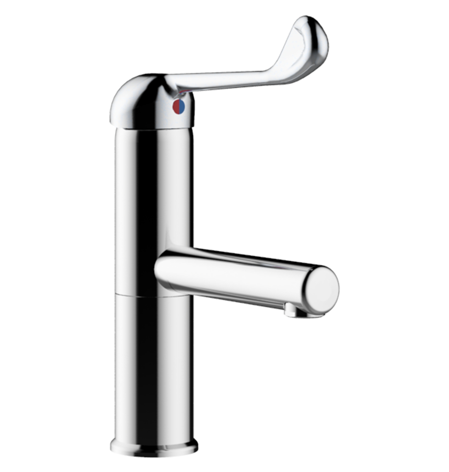 Mitigeur lavabo Modul'Mix commande coude bec haut 100 mm Presto