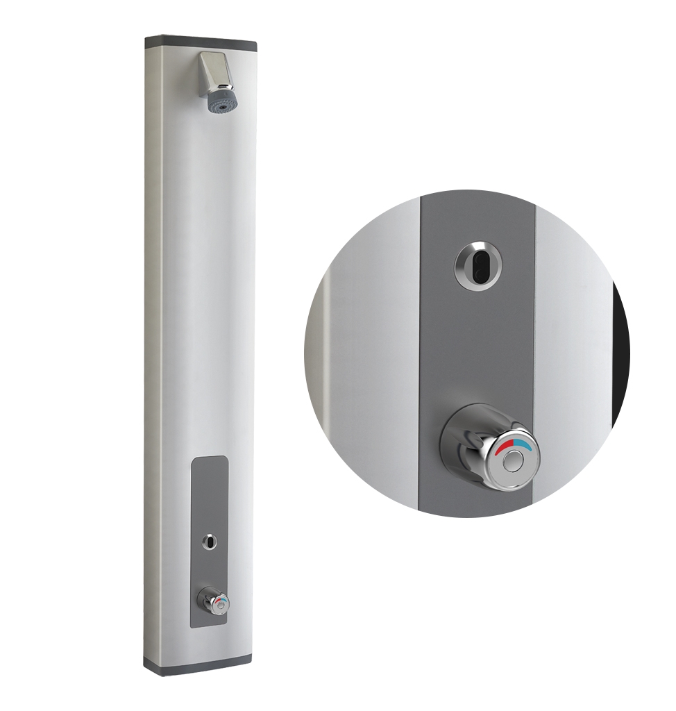 Panneau douchePrestotem 2 Sensor électronique équipé d'un mitigeur thermostatique Presto
