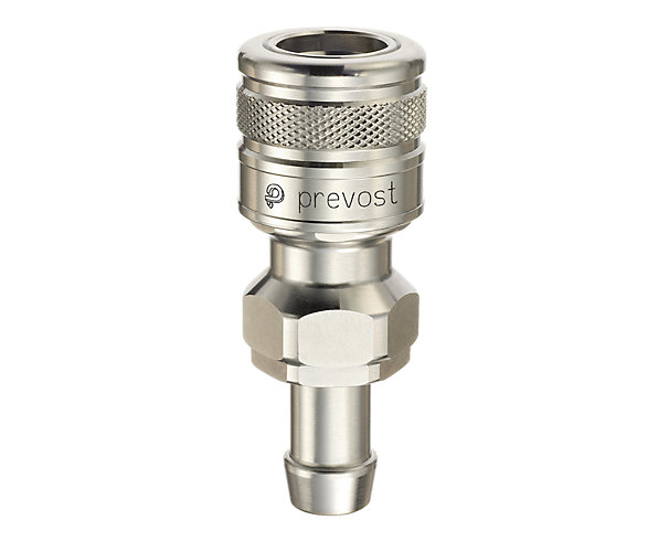 Raccord pour flexible - Diamètre intérieur du tuyau : 15 mm - Laiton - Série ELS 0908 Prevost