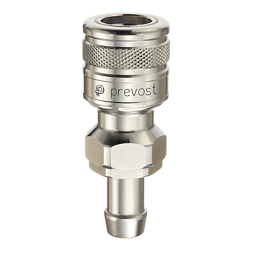 Raccord pour flexible à obturation - Diamètre intérieur du tuyau : 13mm - Laiton - Série ELS 0918 Prevost