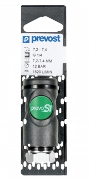 Coupleur EURO DN7.4 taraudé BSPP sous package - Composite/acier traité série ESI 07 Prevost