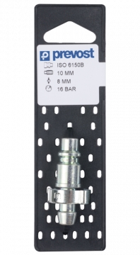 Embout ISO B DN8 pour tuyau avec collier à oreilles - Acier traité anti-corrosion série IRP 08 Prevost