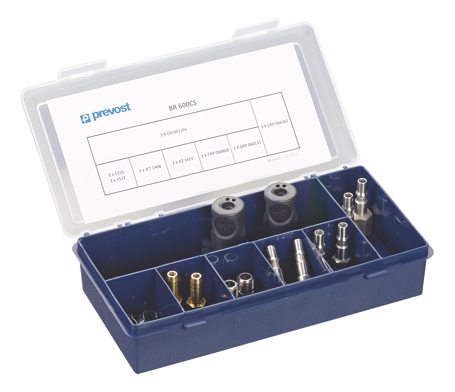 Coffret de dépannage pour garages et ateliers - Raccordements au profil ISO 6150 C série BR Prevost