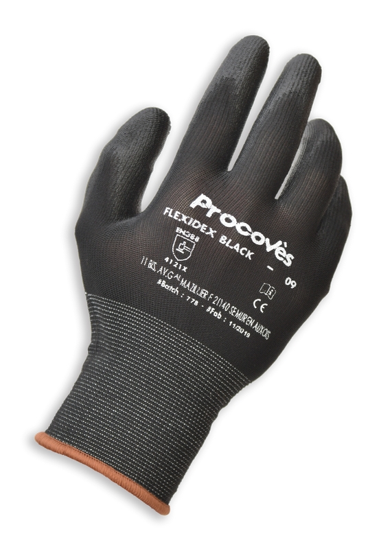  Gants de manipulation fine Flexidex Black 