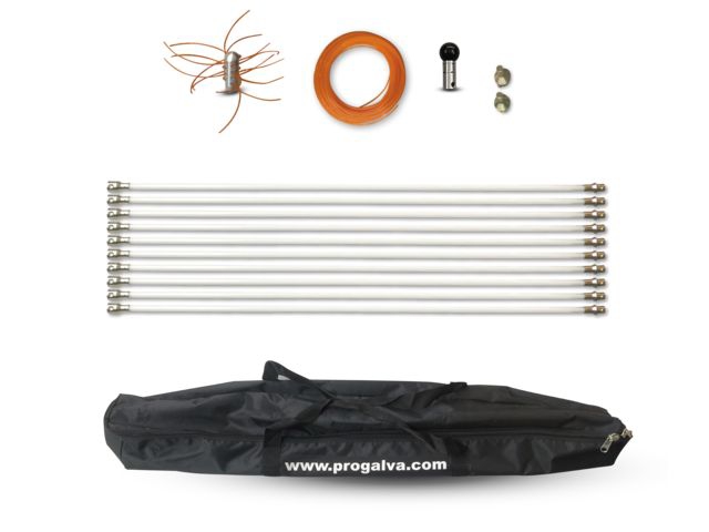 Kit de ramonage Rotoflex Ø 12 mm x 1,5 m Progalva