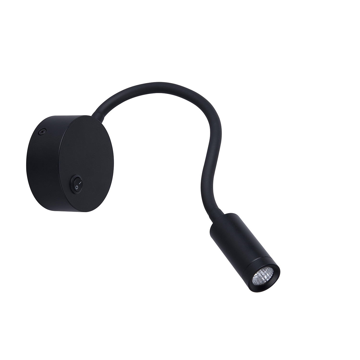 Liso Noir 3W interrupteur 3000K