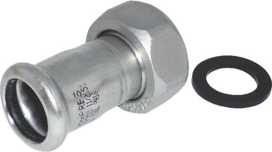 Raccord écrou libre 183/002 InoxPres à sertir femelle Raccorderie Metalliche