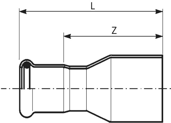 Réduction électrozingué SteelPres® MF Raccorderie Metalliche