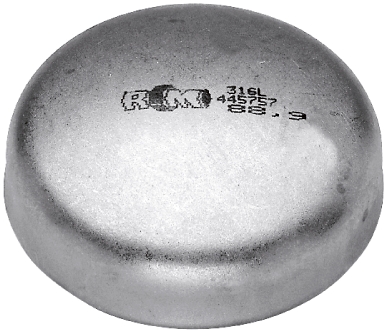 Fond bombé à souder acier inoxydable