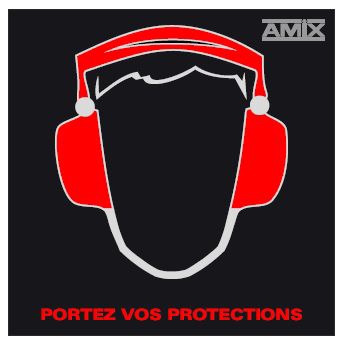 Afficheur étanche de niveau acoustique AMI166 - Casque Amix
