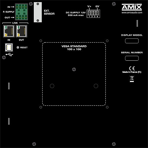 Afficheur de niveau acoustique AMI46 - Pack 1 Amix