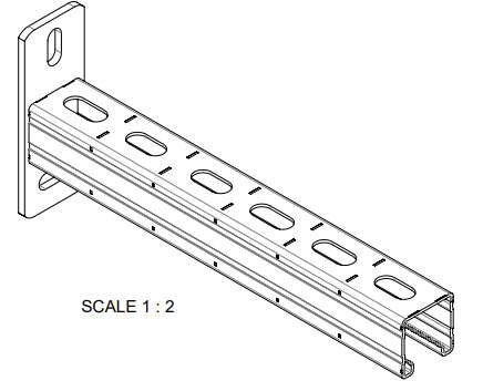 Rail de montage Micra Strut (ez) - Profil 41 x 21 mm Walraven