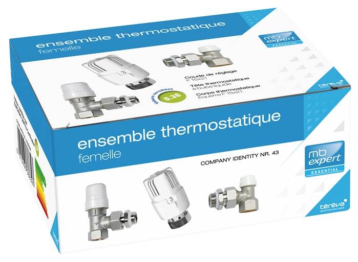 ensemble robinetterie chauffage thermostatique