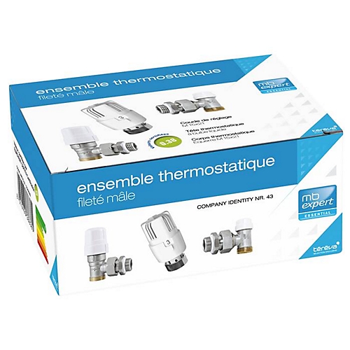 kit robinet radiateur thermostatique fileté mâle MB Expert