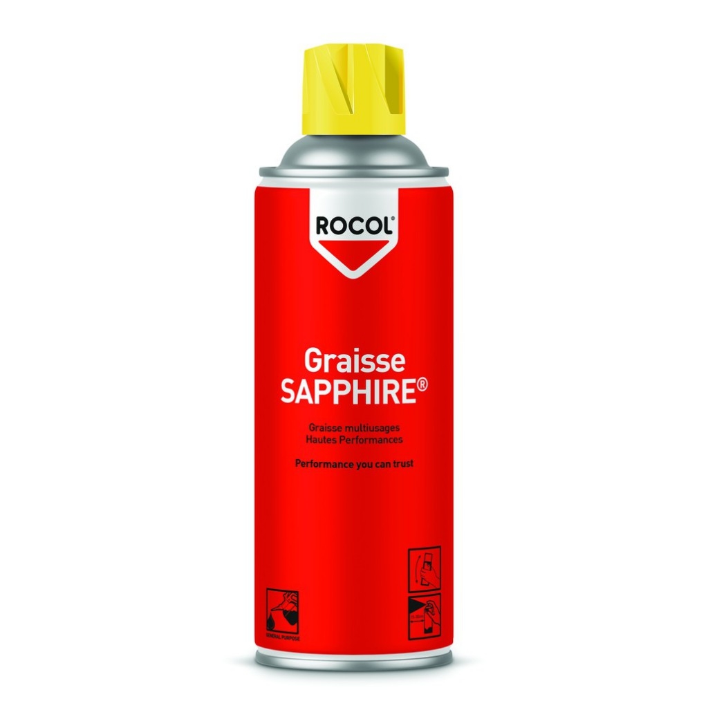 Graisse de synthèse multi usage Sapphire aérosol 400 ml Rocol