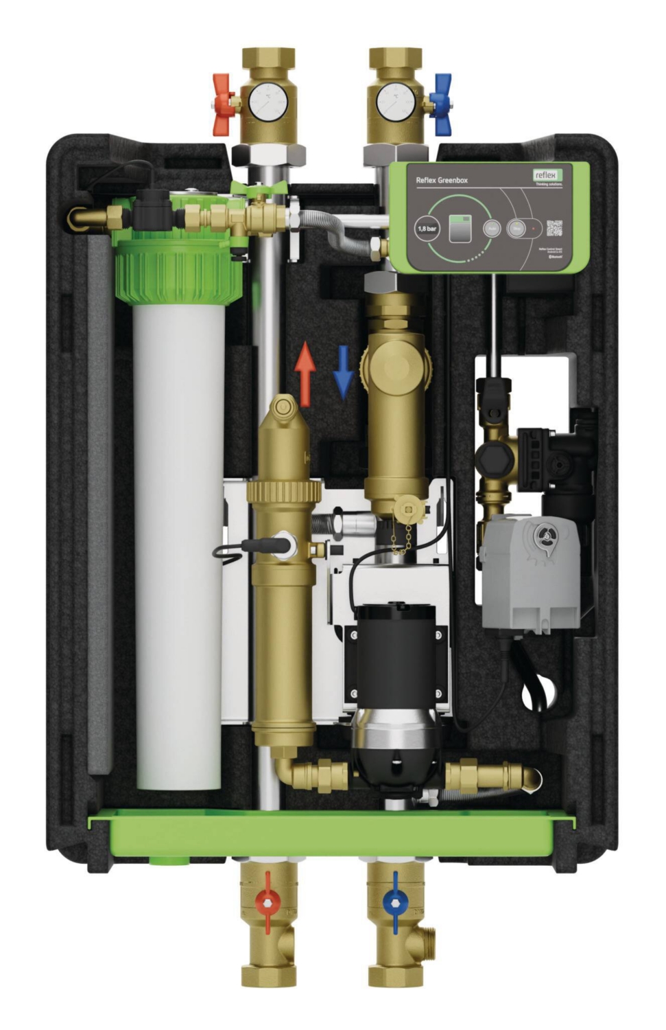 Station de filtration des eaux de chauffage Greenbox S1 Reflex Winkelmann