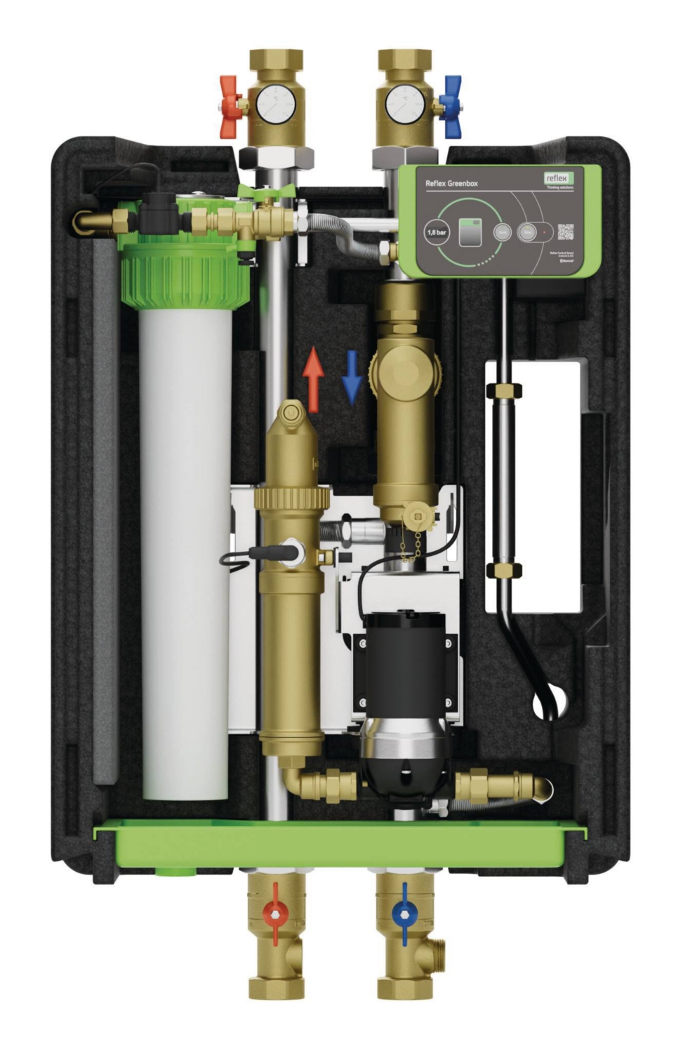 Station de filtration des eaux de chauffage Greenbox S3 Reflex Winkelmann