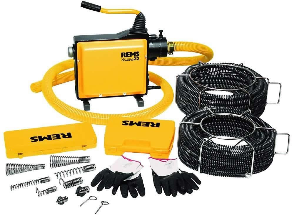 Déboucheur électrique Cobra 22 Set 16 + 22 Rems