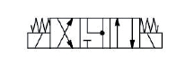 Distributeur Hydraulique NG6 CETOP 3 4/3 CO version A,B vers T et P fermé symbole 4 style C série D1VW Parker