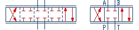 Distributeur hydraulique proportionnel montage CETOP 5 centre fermé série 4WREE Bosch-Rexroth