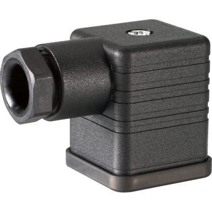 Connecteur électrique débrochable DIN43650A IP65 noir pour bobine Bosch-Rexroth