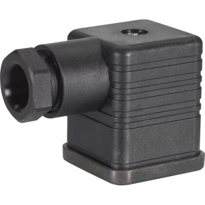 Connecteur électrique débrochable DIN43650A IP65 noir pour bobine Bosch-Rexroth
