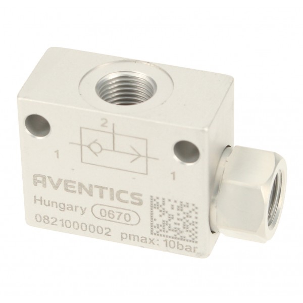 Sélecteur de circuit pneumatique à raccordement direct femelle aluminium