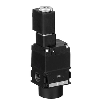 Distributeur 3/2 à clapet à commande électrique débit 2000 l/min à 6 bar série NL1-SOV