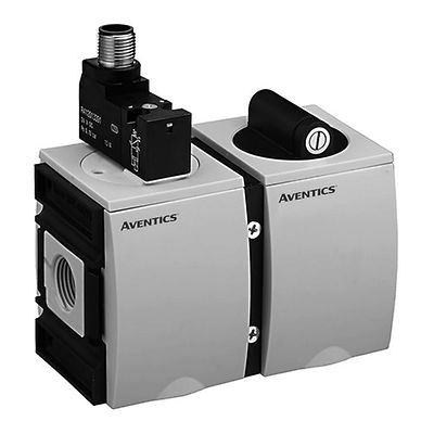 Vanne de mise en pression progressive fonction 3/2 pilotage débit 1300 l/min à 6 bar série AS2-SSU