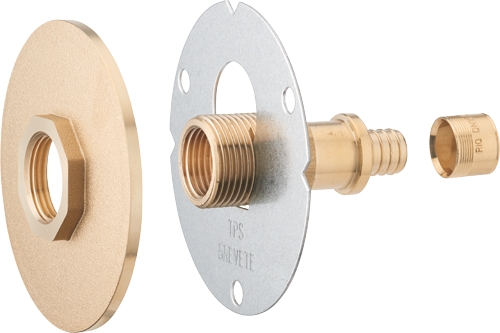 Kit fixation robinetterie monotrou extérieur 20 x 27 R'fix finition brut Riquier Adrien