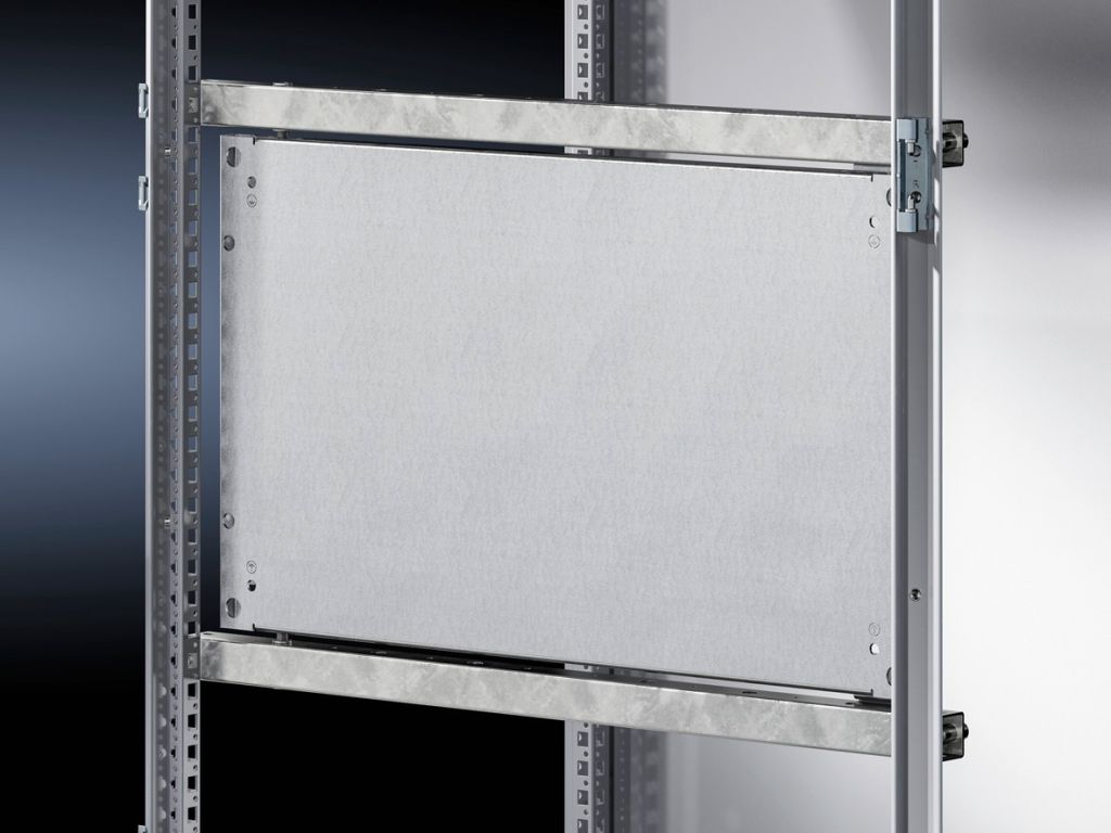 Fixation par charnières pour plaque de montage partielle Rittal