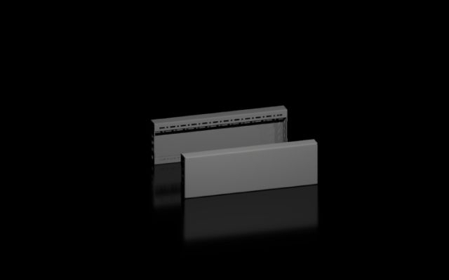 Plaque de socle latérale pour socle VX en tôle d'acier nouvelle version H100 mm Rittal