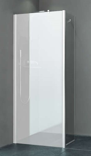 Volet mobile pour paroi de douche Equi Walk-In fixe profil chromé verre transparent Roth France