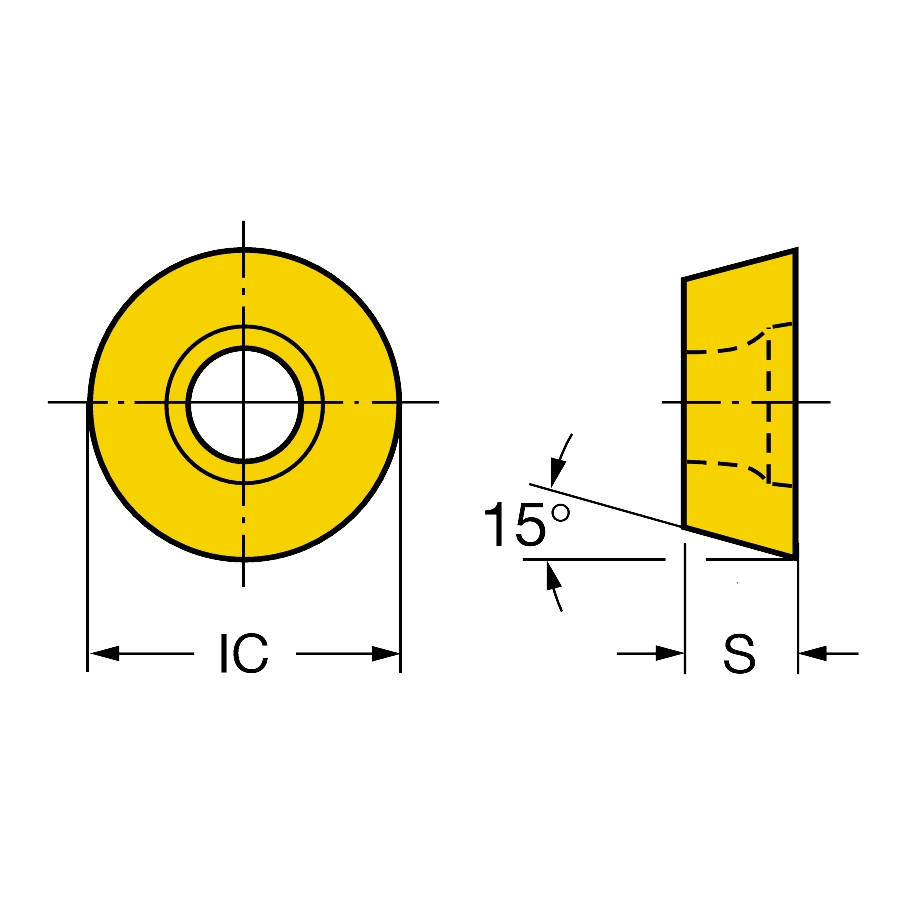 Plaquette de fraisage Coromill L 16 x l 4,76 mm R3001648EPM1030 Sandvik Coromant