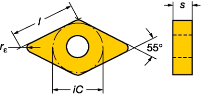 Plaquette de tournage DNMG Sandvik Coromant