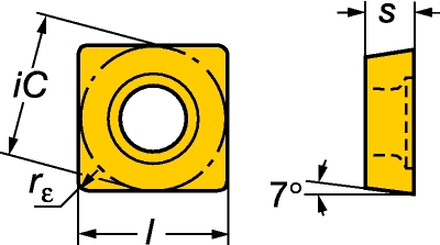 Plaquette de tournage SCMT 09 T3 08-MR 2035 Sandvik Coromant