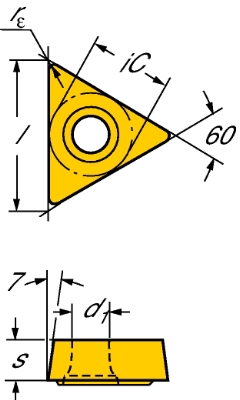 Plaquette de tournage TCGX 16 T3 04-AL H10 Sandvik Coromant