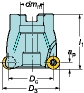 Fraise à plaquettes rondes Coromill R300- Sandvik Coromant