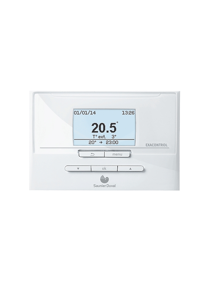 Thermostat Filaire Programmable Auto-alimenté Exacontrol E7 C