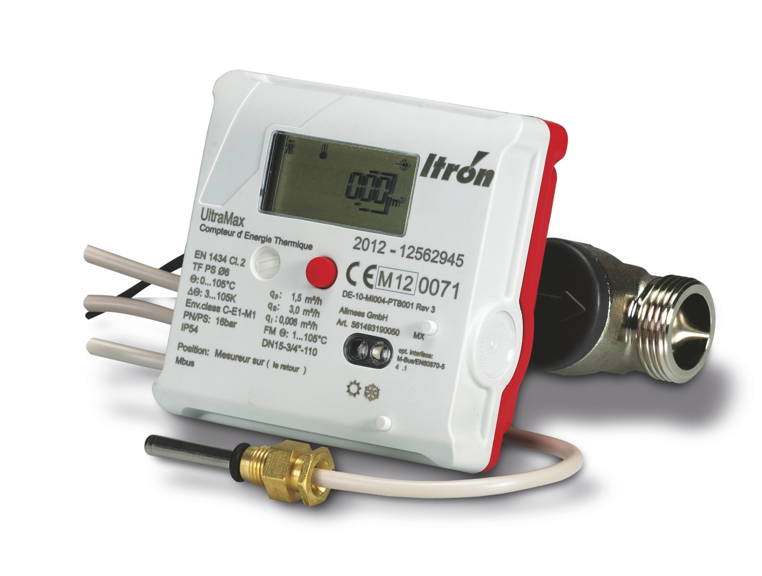 Compteur d'énergie thermique communicant Ultramax Répétition Itron