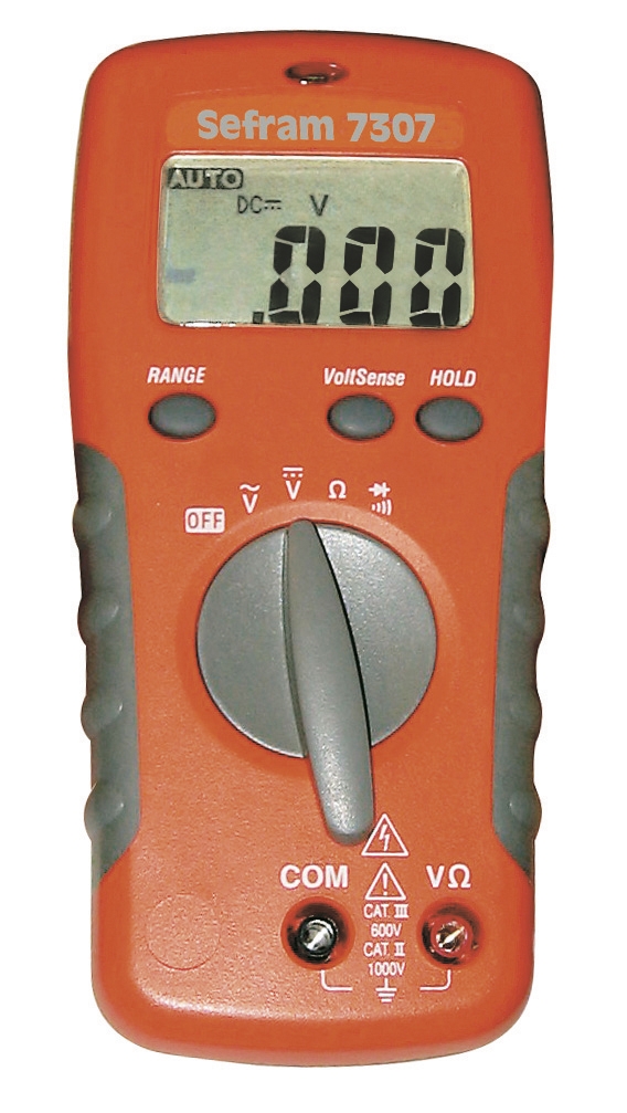 Multimètre numérique tension Ohm SEFRAM 7307